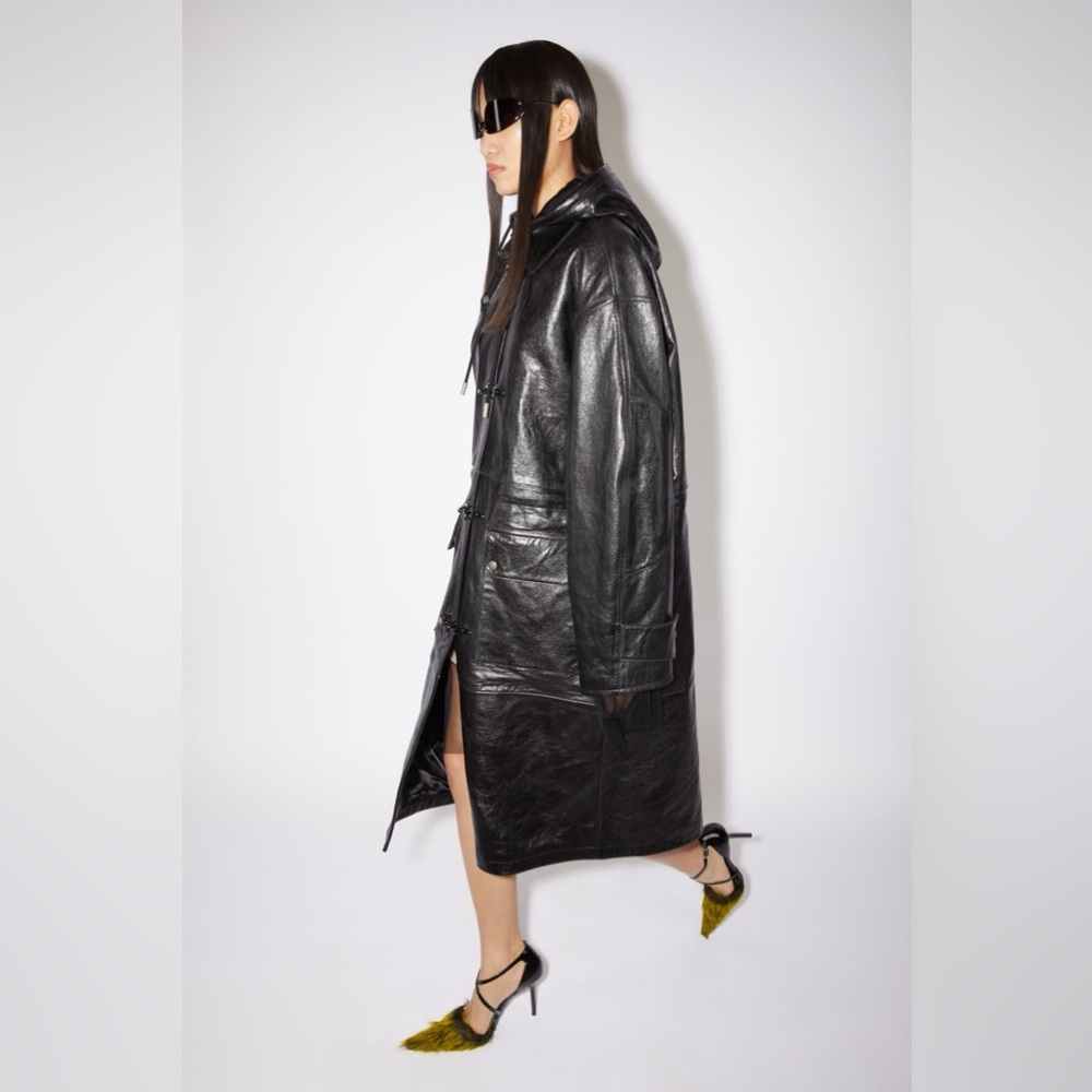 Acne Studios Hooded Leather Trench